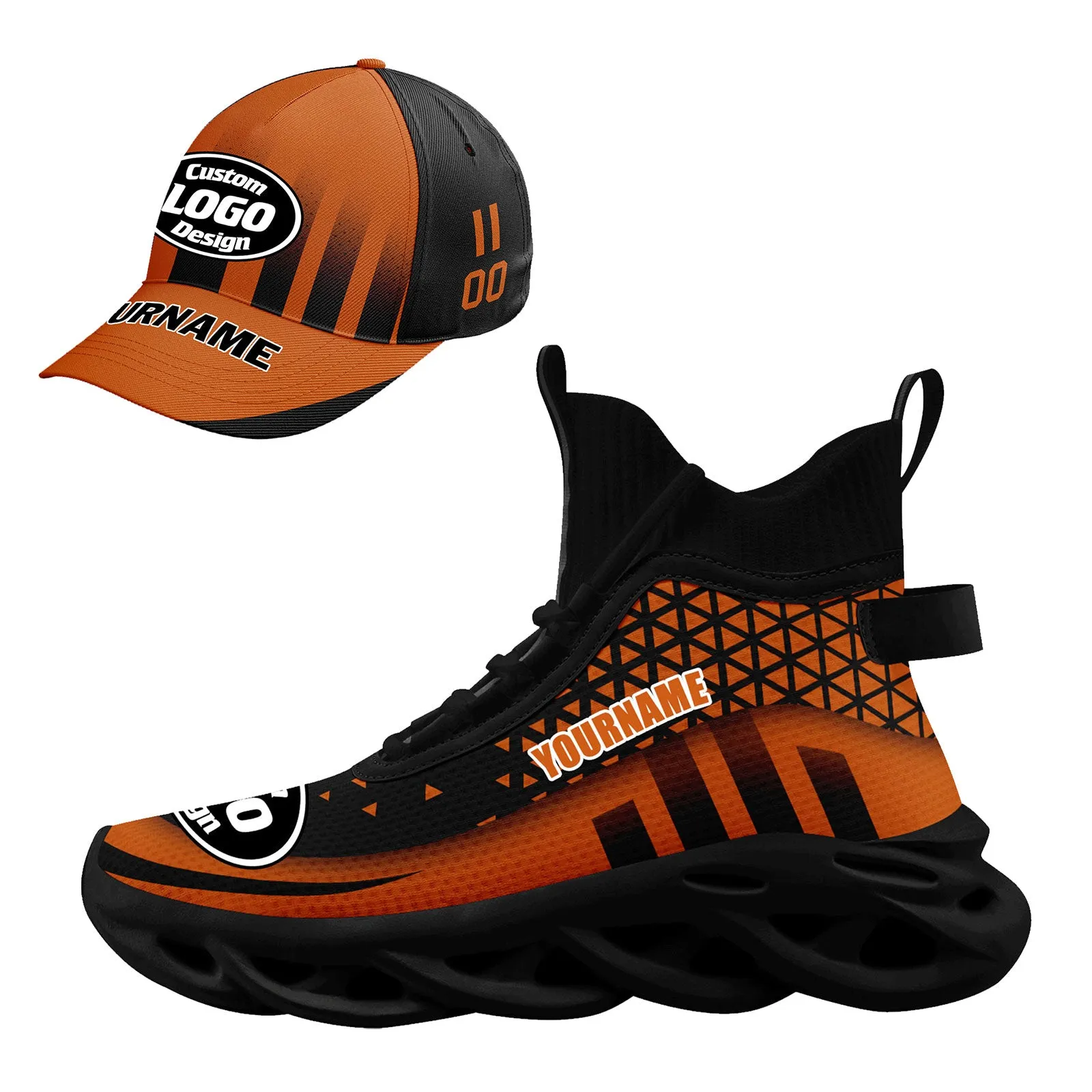 Custom Maxsoul Shoes and Hat Personalized Sneaker Combo ZH-D023029-8