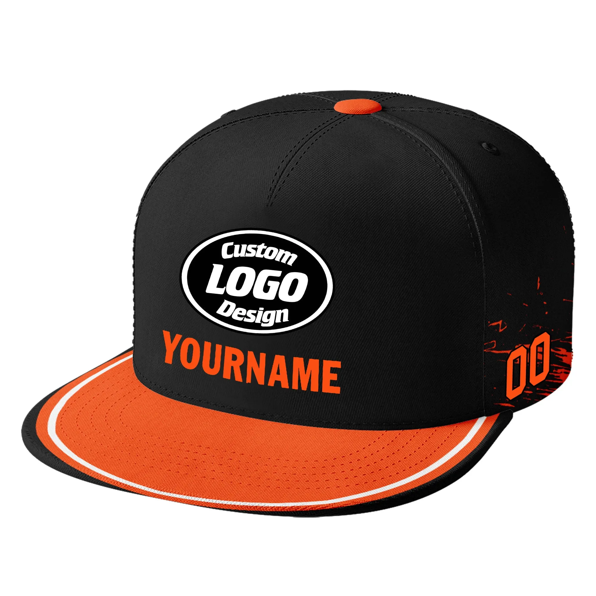 Custom Orange Black Cincinnati MaxSoul Shoes and Hat Combo Offer Personalized Combo ZH-D020264-6