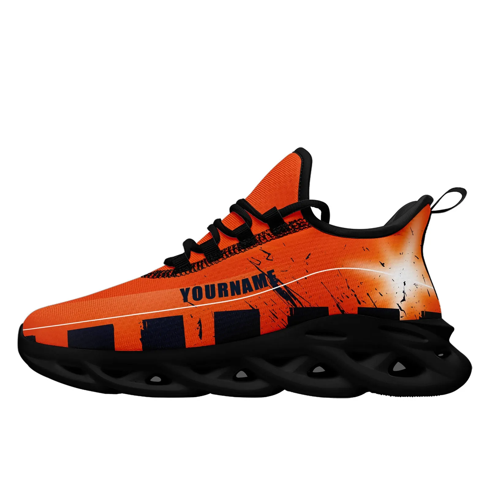 Custom Orange Blue Chicago Maxsoul Shoes Personalized Sneaker FN003-D020260-7