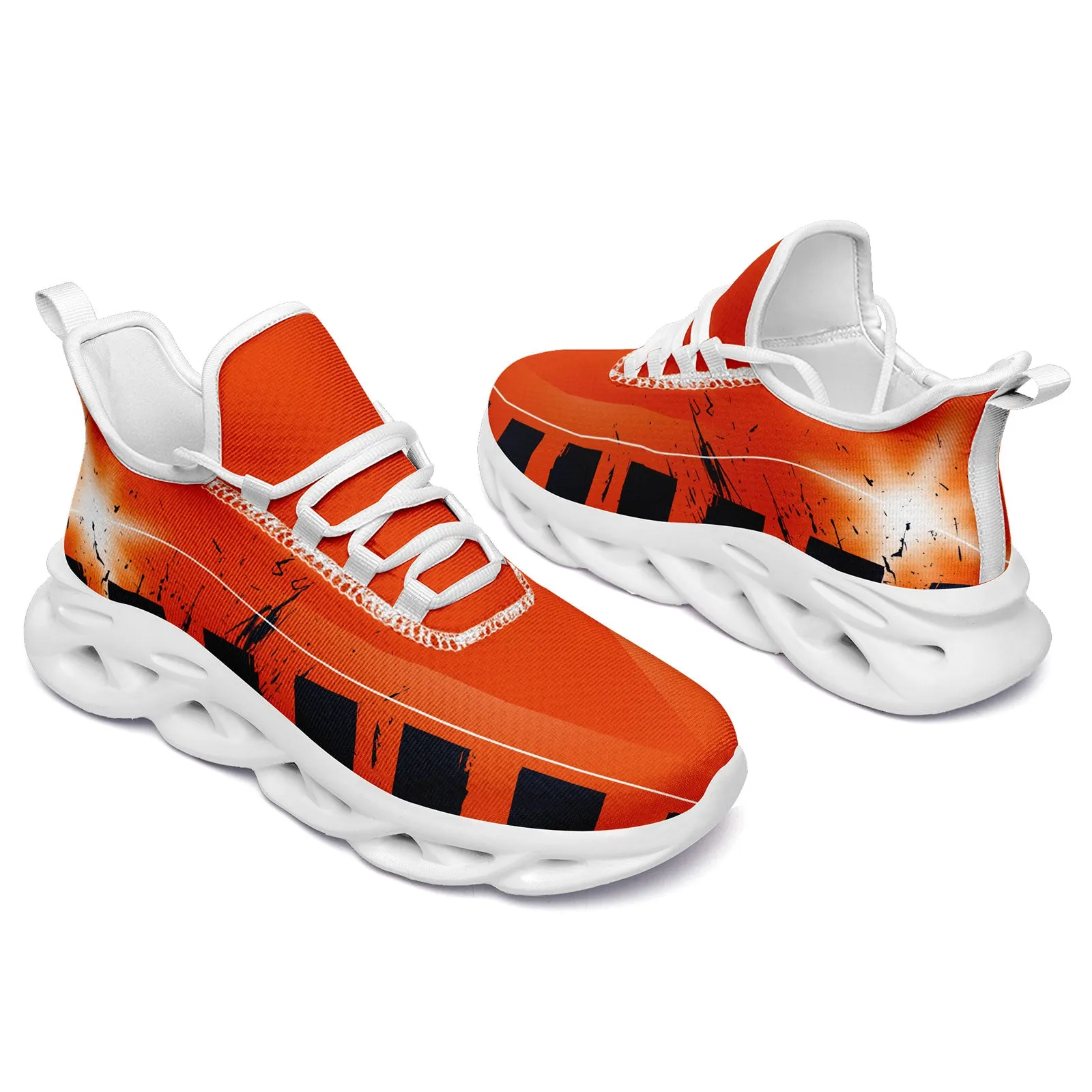 Custom Orange Blue Chicago Maxsoul Shoes Personalized Sneaker FN003-D020260-7