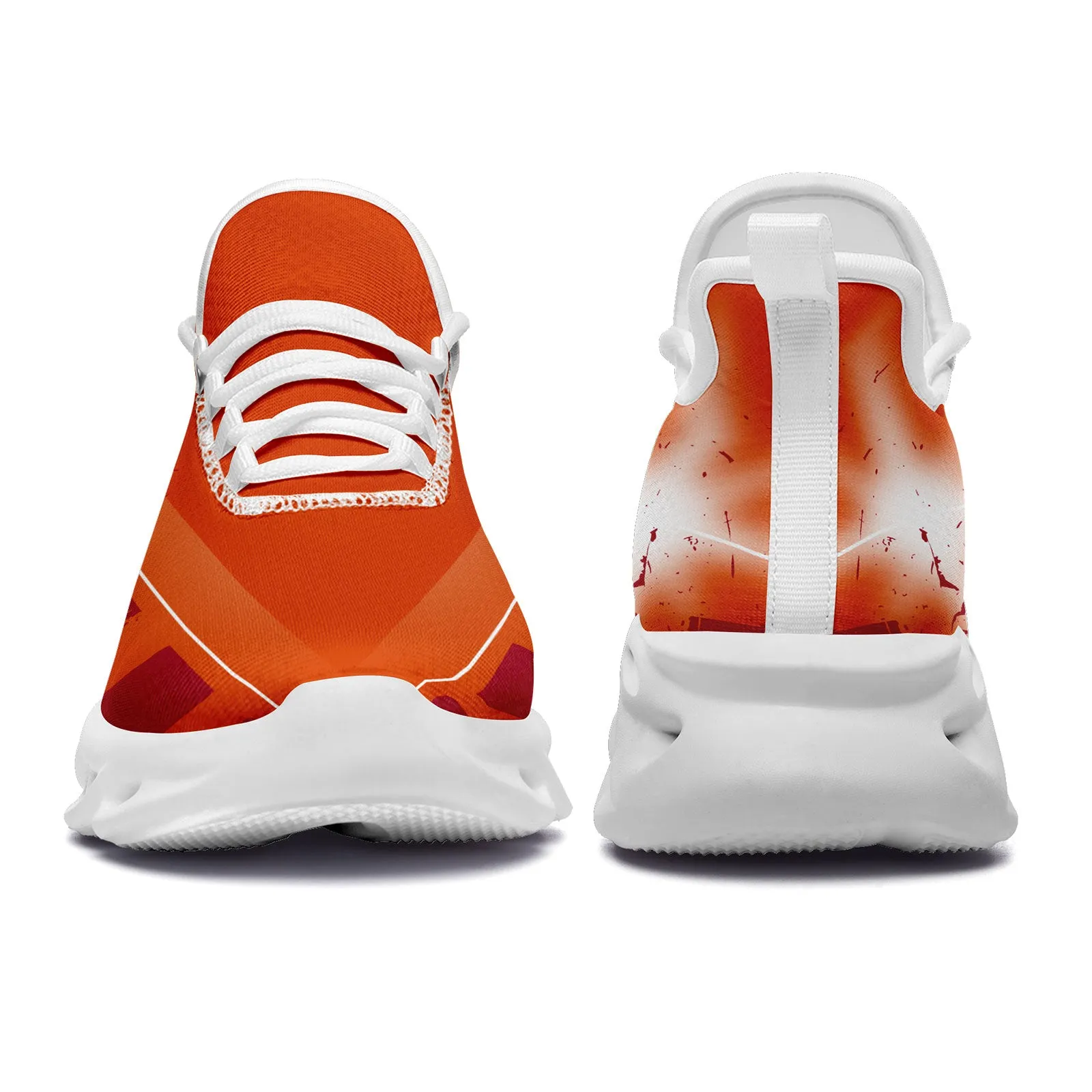 Custom Orange Red Tampa Bay MaxSoul Shoes and Hat Combo Offer Personalized Combo ZH-D020264-29