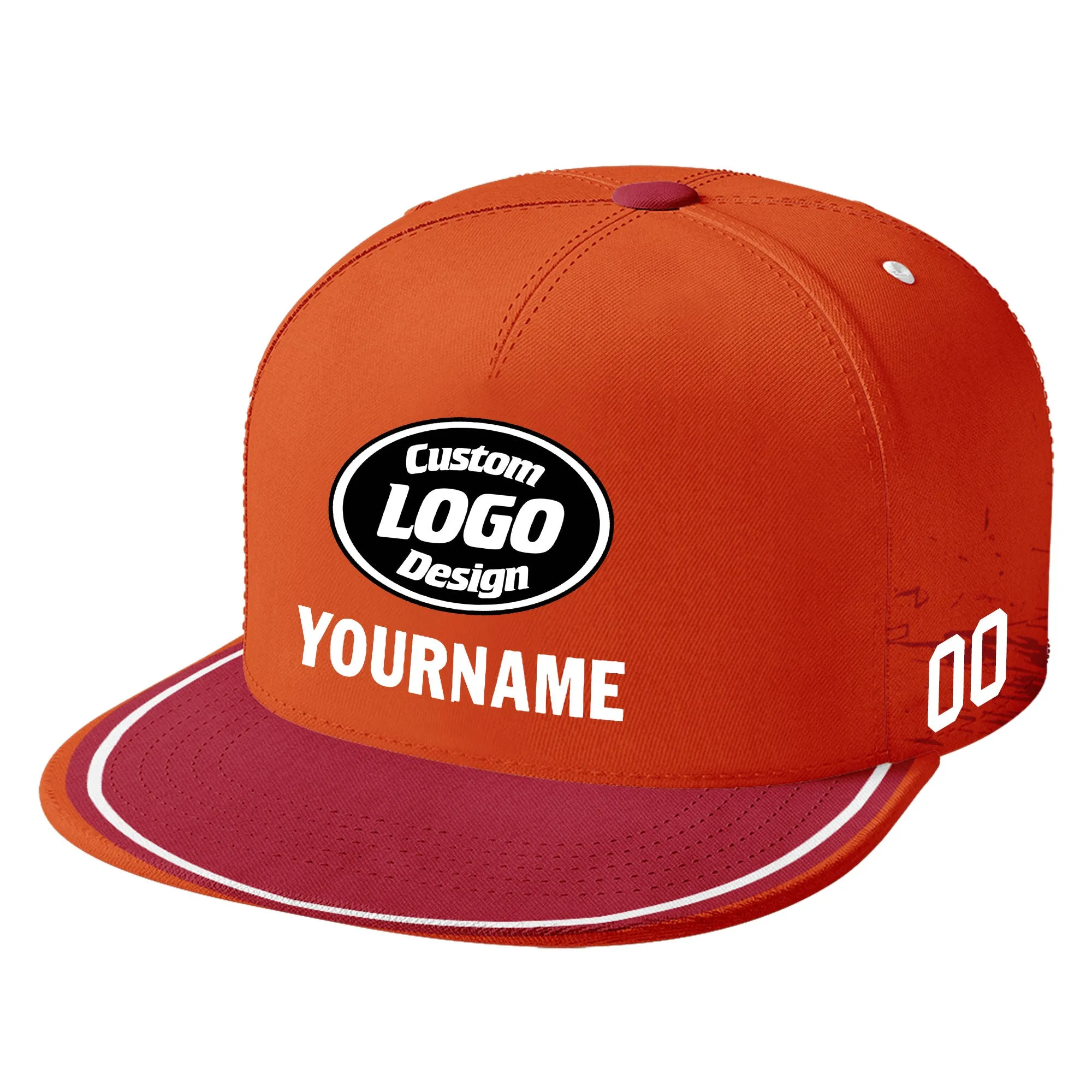 Custom Orange Red Tampa Bay MaxSoul Shoes and Hat Combo Offer Personalized Combo ZH-D020264-29