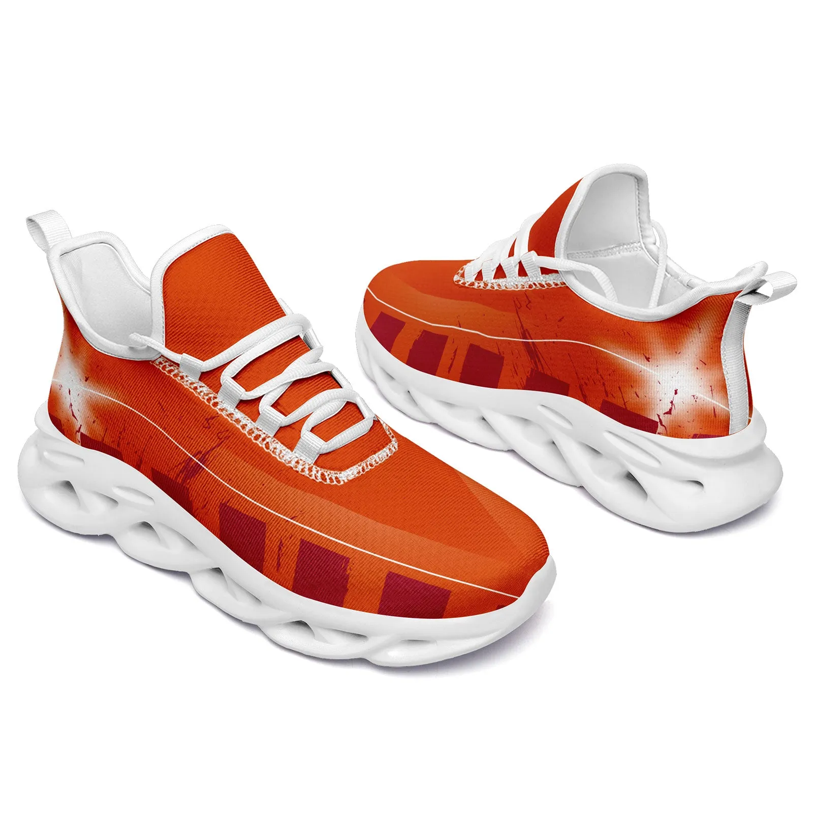 Custom Orange Red Tampa Bay MaxSoul Shoes and Hat Combo Offer Personalized Combo ZH-D020264-29