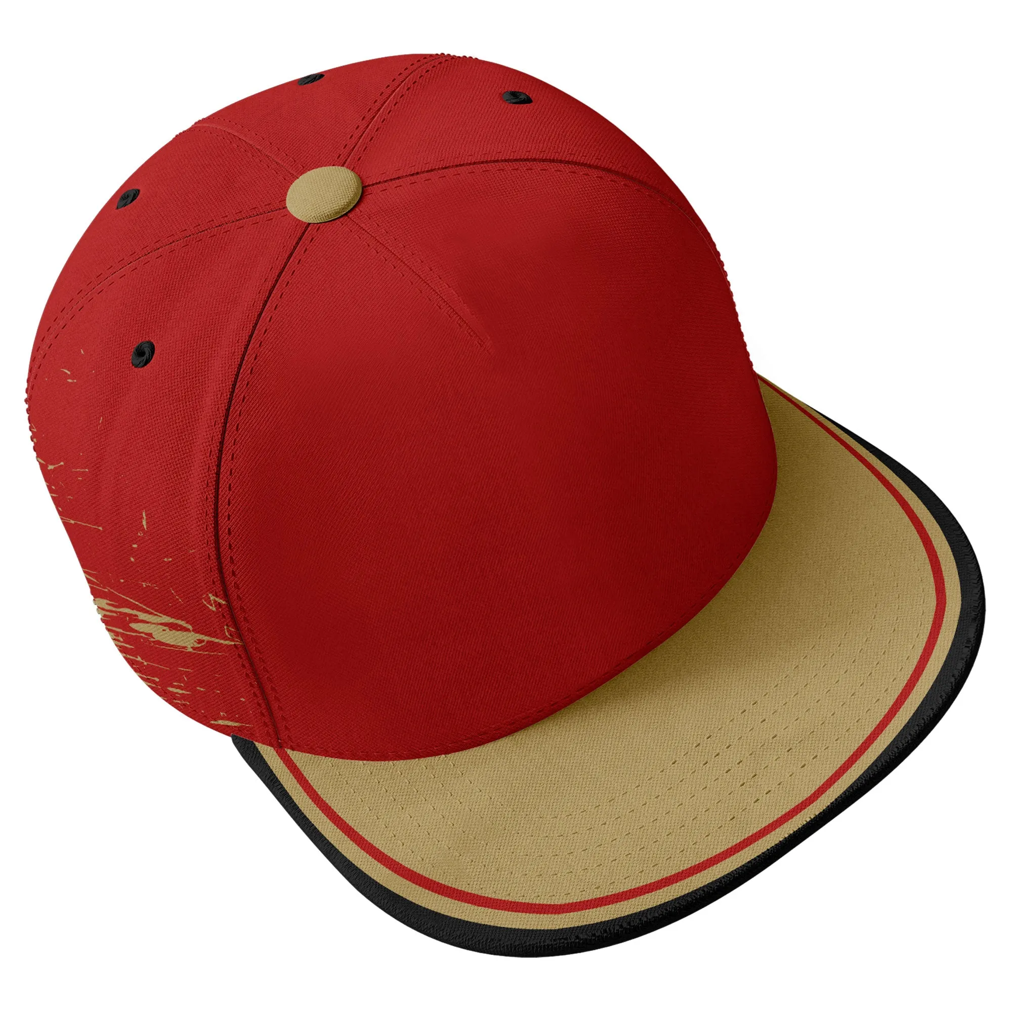 Custom Red Yellow San Francisco MaxSoul Shoes and Hat Combo Offer Personalized Combo ZH-D020264-25