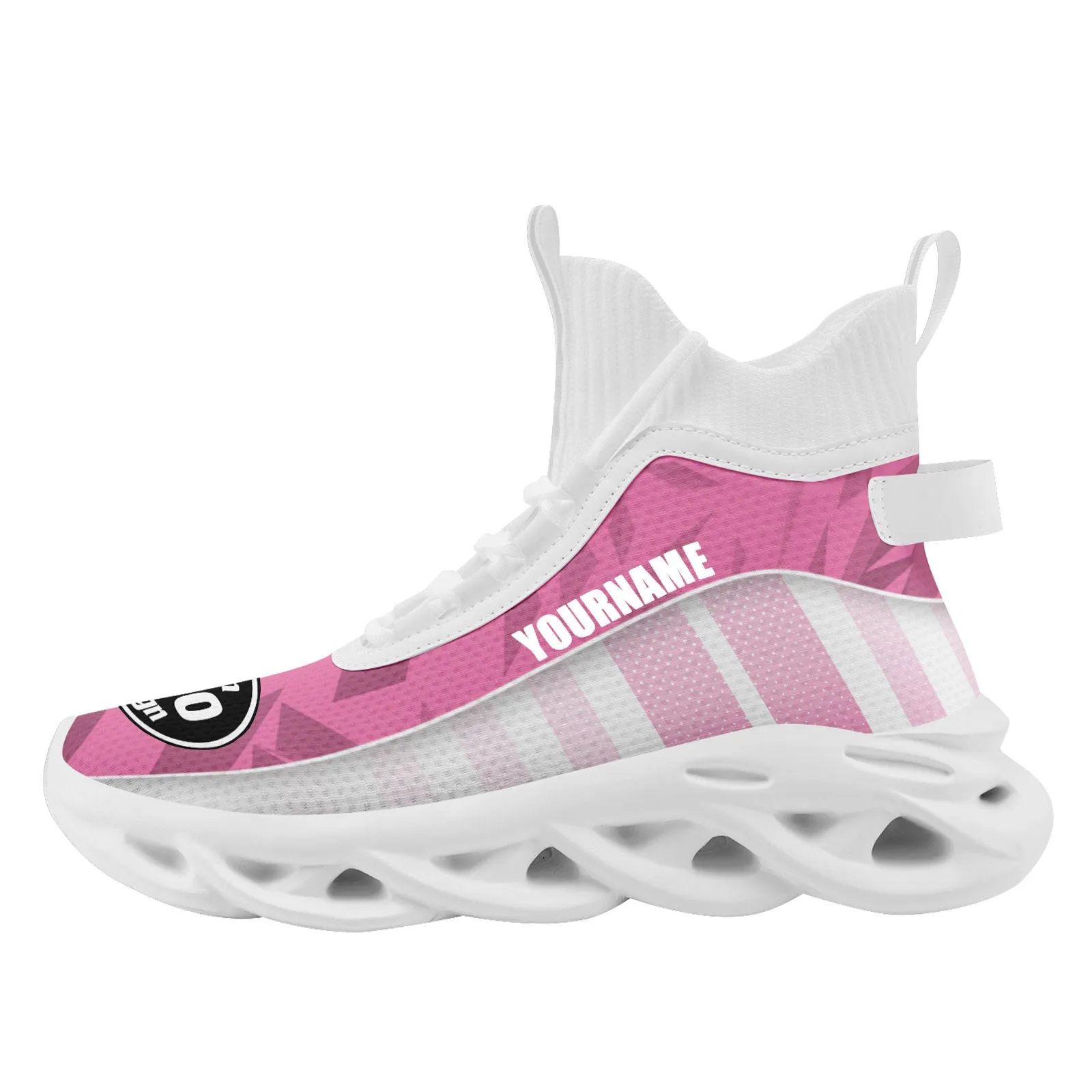 Custom White Pink Jersey MaxSoul Shoes and Hat Combo Offer Personalized Combo ZH-D020234-6