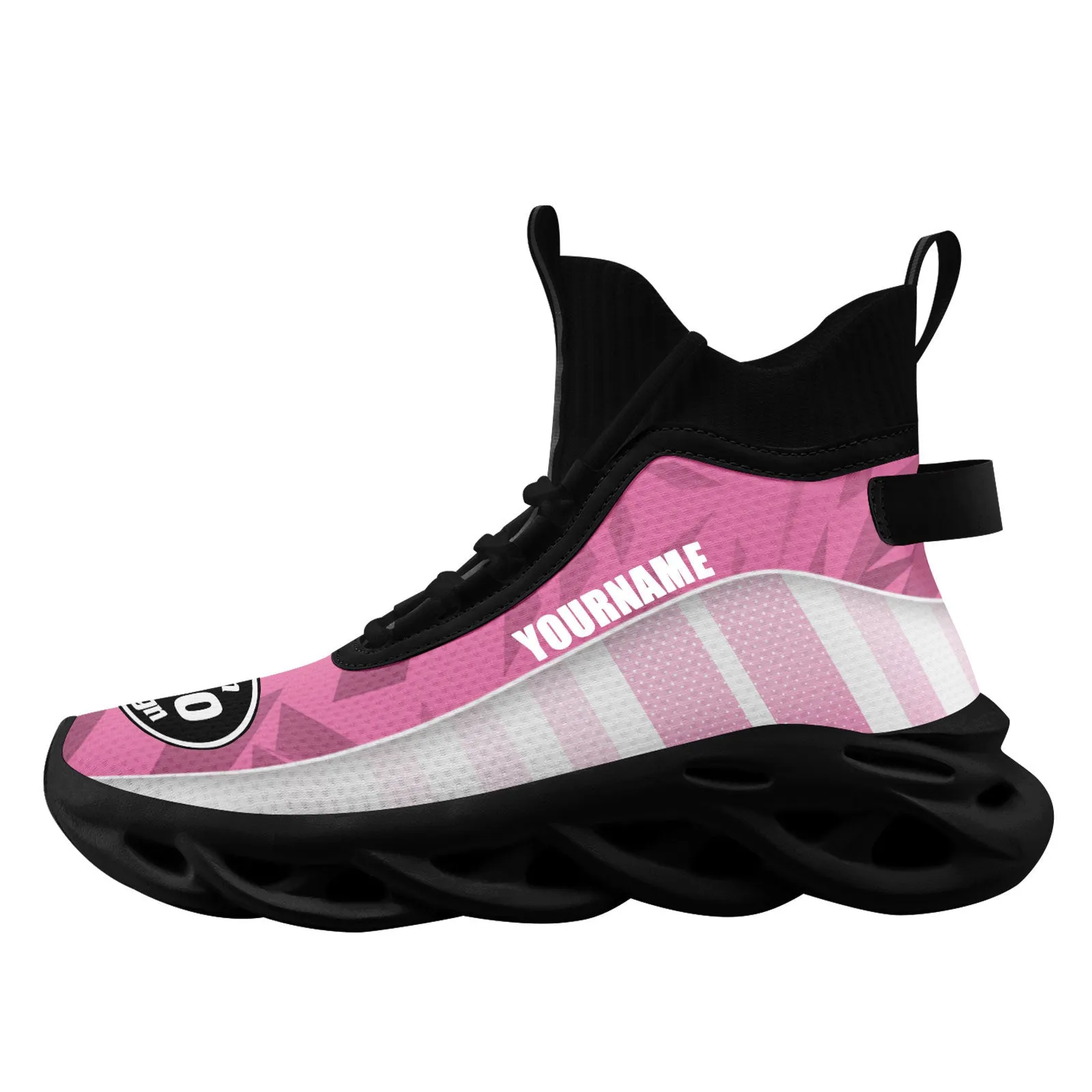 Custom White Pink Jersey MaxSoul Shoes and Hat Combo Offer Personalized Combo ZH-D020234-6