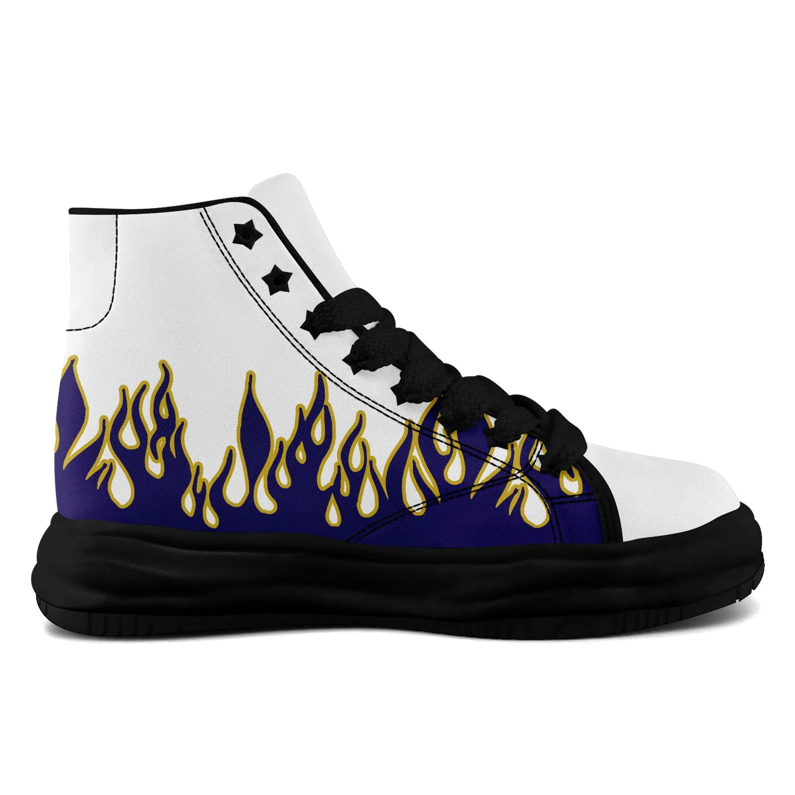 Custom White Purple Baltimore Firesoul Shoes Personalized Sneaker FN039-D020272-2