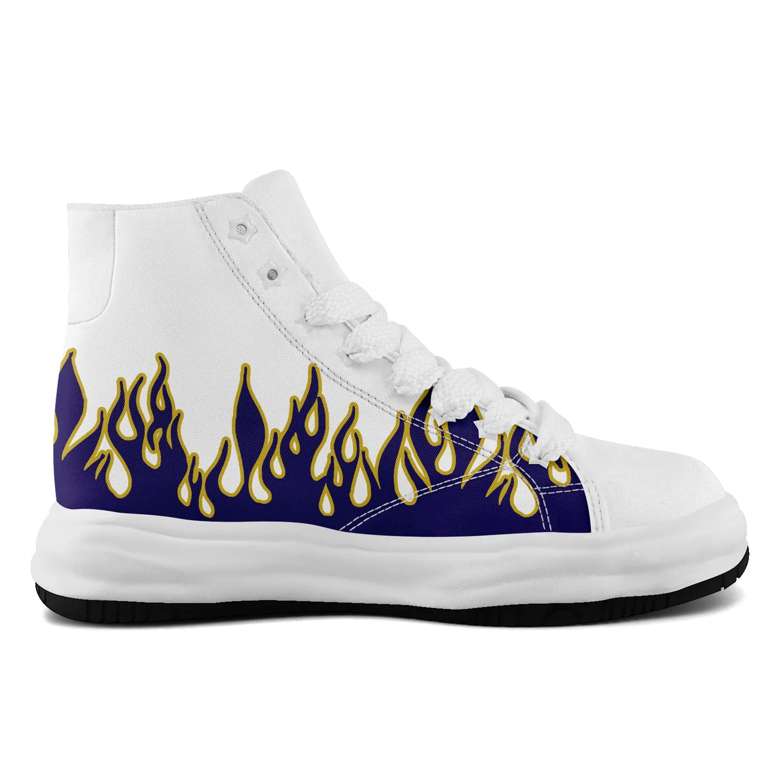 Custom White Purple Baltimore Firesoul Shoes Personalized Sneaker FN039-D020272-2