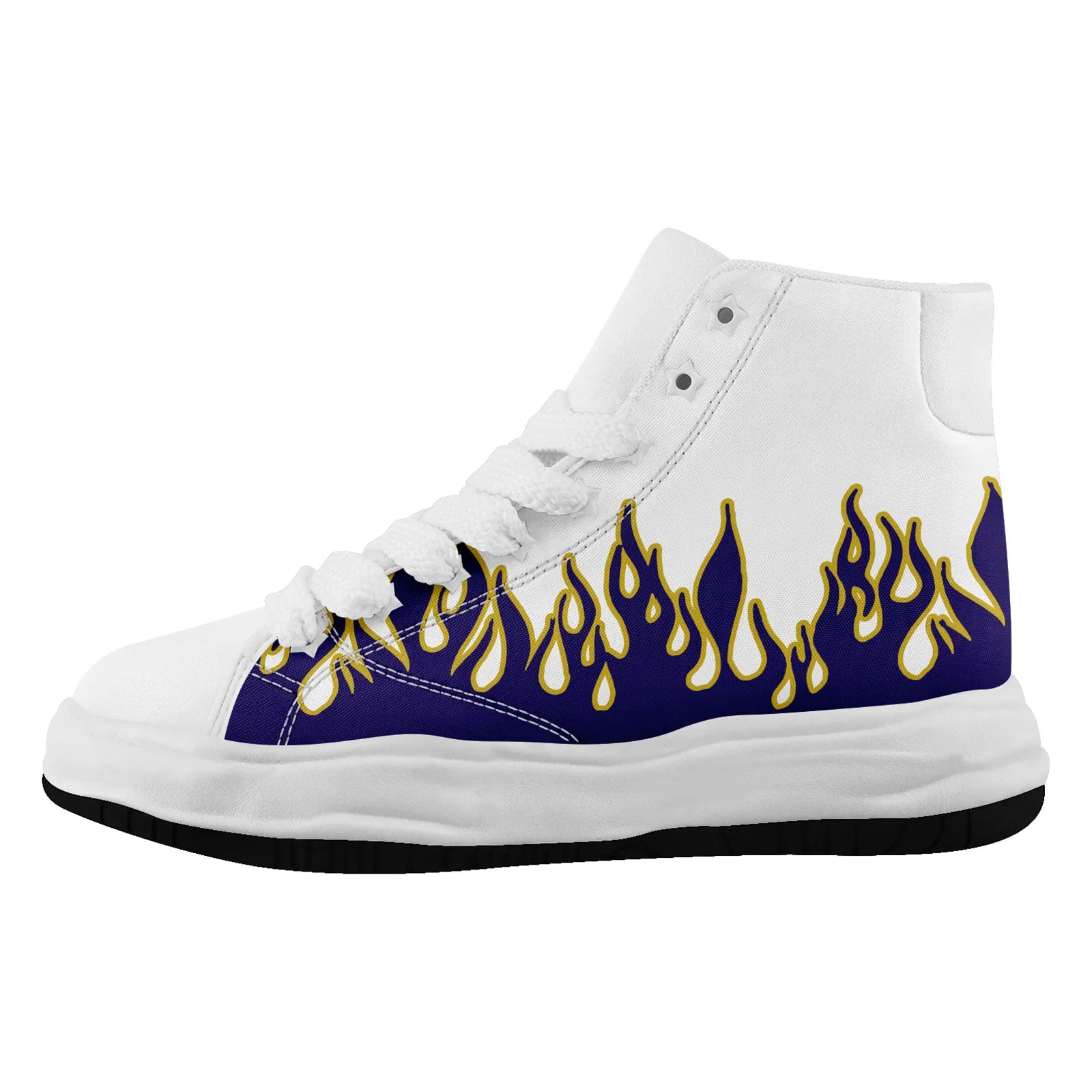 Custom White Purple Baltimore Firesoul Shoes Personalized Sneaker FN039-D020272-2