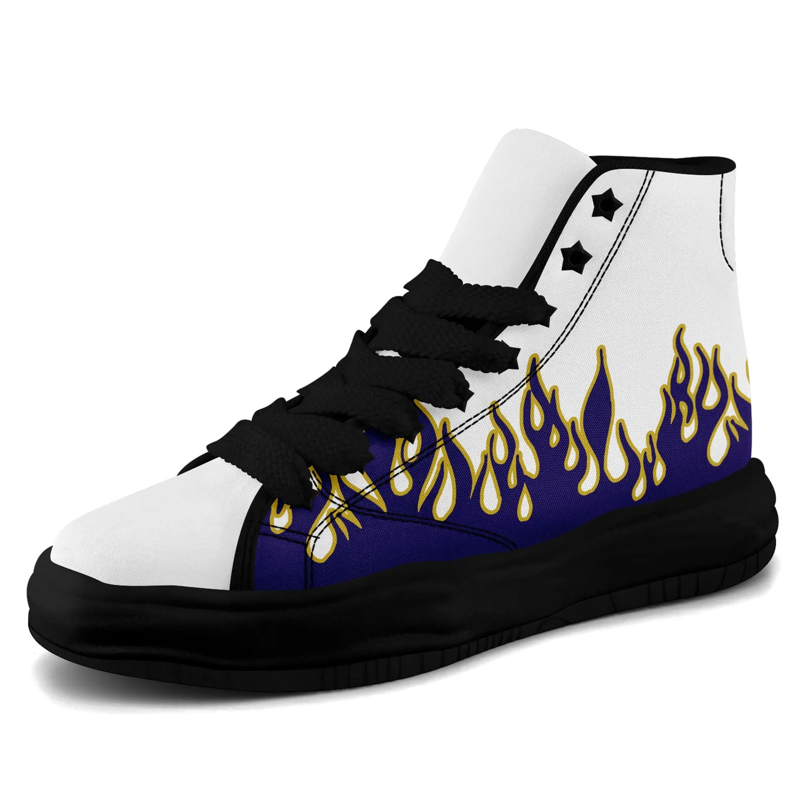 Custom White Purple Baltimore Firesoul Shoes Personalized Sneaker FN039-D020272-2