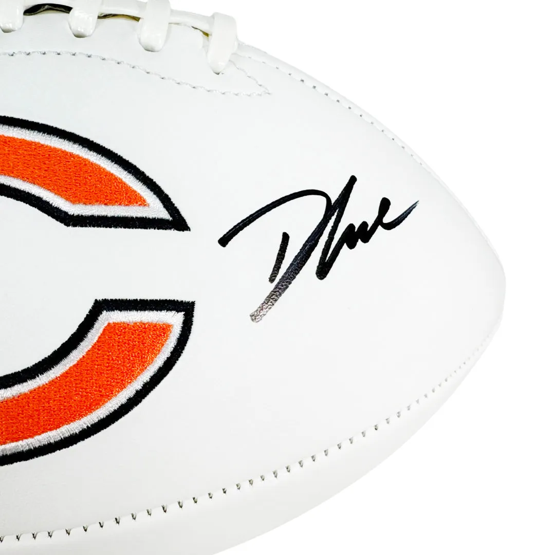 D'Andre Swift Signed Chicago Bears Official NFL Team Logo Football (JSA)