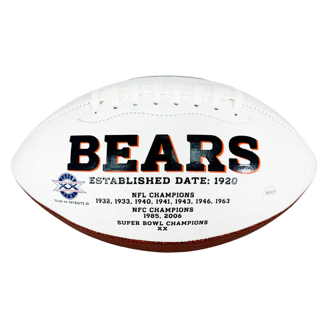 D'Andre Swift Signed Chicago Bears Official NFL Team Logo Football (JSA)