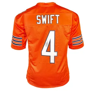 D'Andre Swift Signed Chicago Orange Football Jersey (JSA)