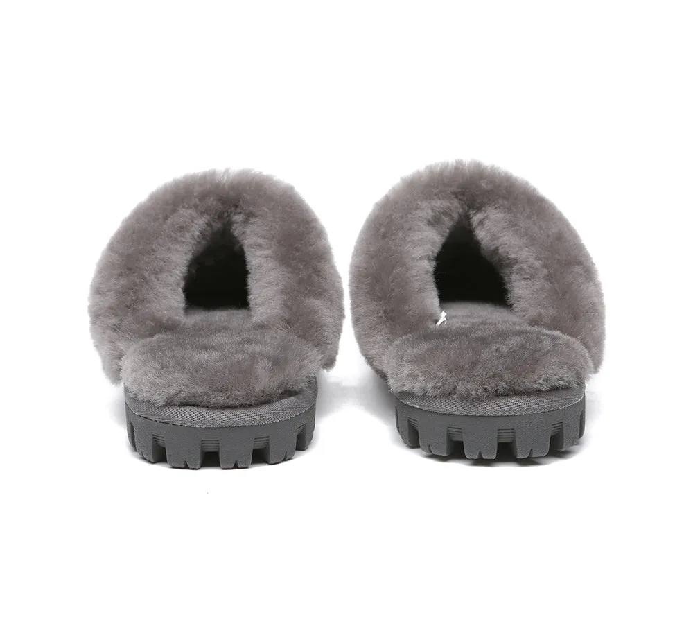 Double Face Sheepskin Wool Home Slippers Suzie Scuff