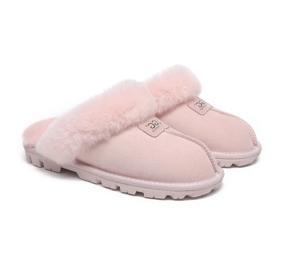 Double Face Sheepskin Wool Home Slippers Suzie Scuff