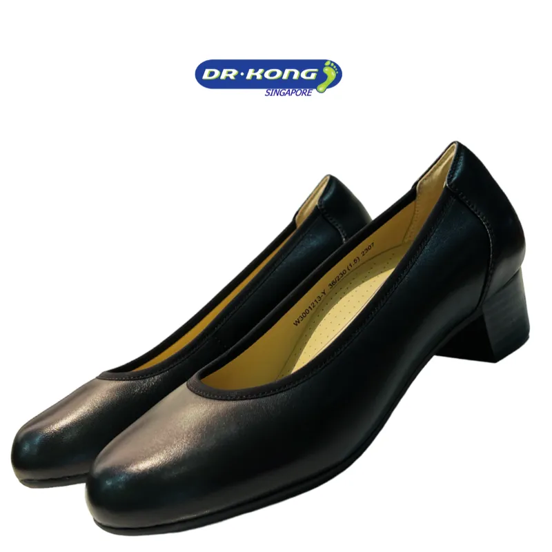 DR.KONG WOMEN COMFORT HEEL SHOES DK-W3001213-BLK(RP : $189)