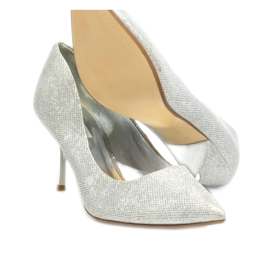 Dune London High-Heel Shoes Polyester Silver Colour For Women