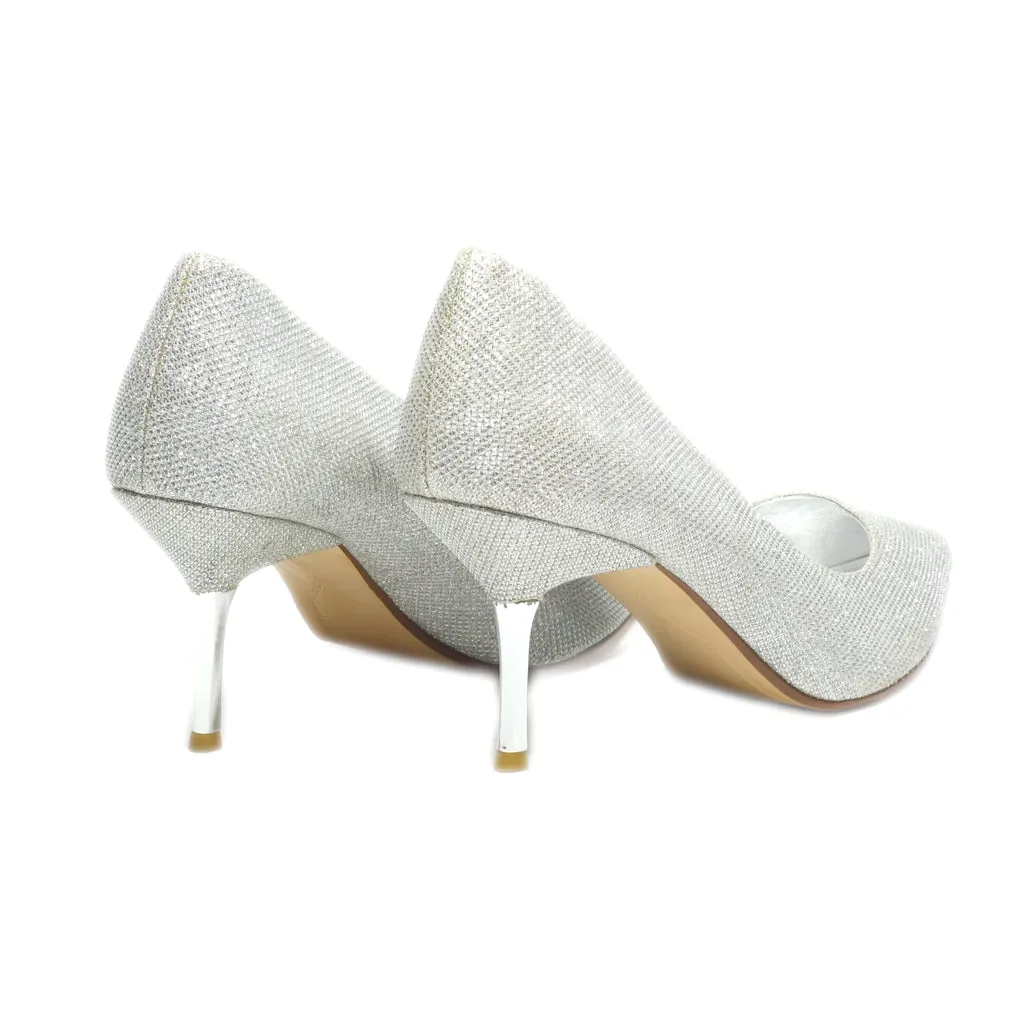 Dune London High-Heel Shoes Polyester Silver Colour For Women