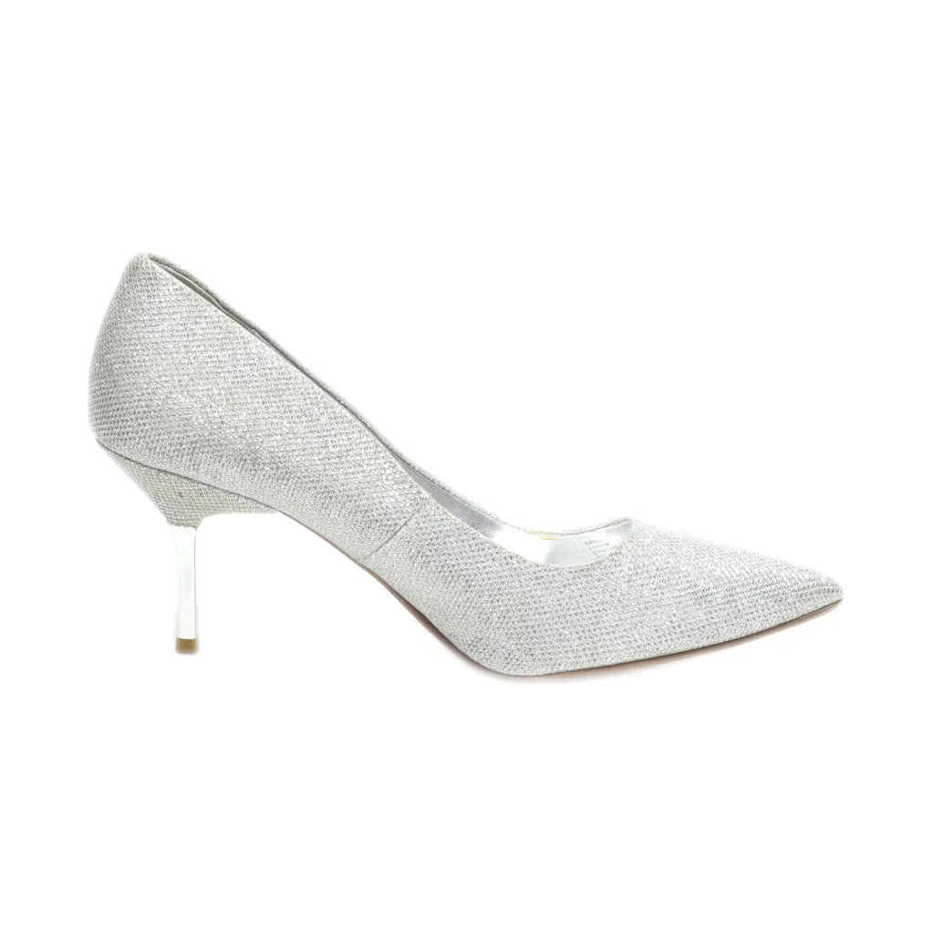 Dune London High-Heel Shoes Polyester Silver Colour For Women