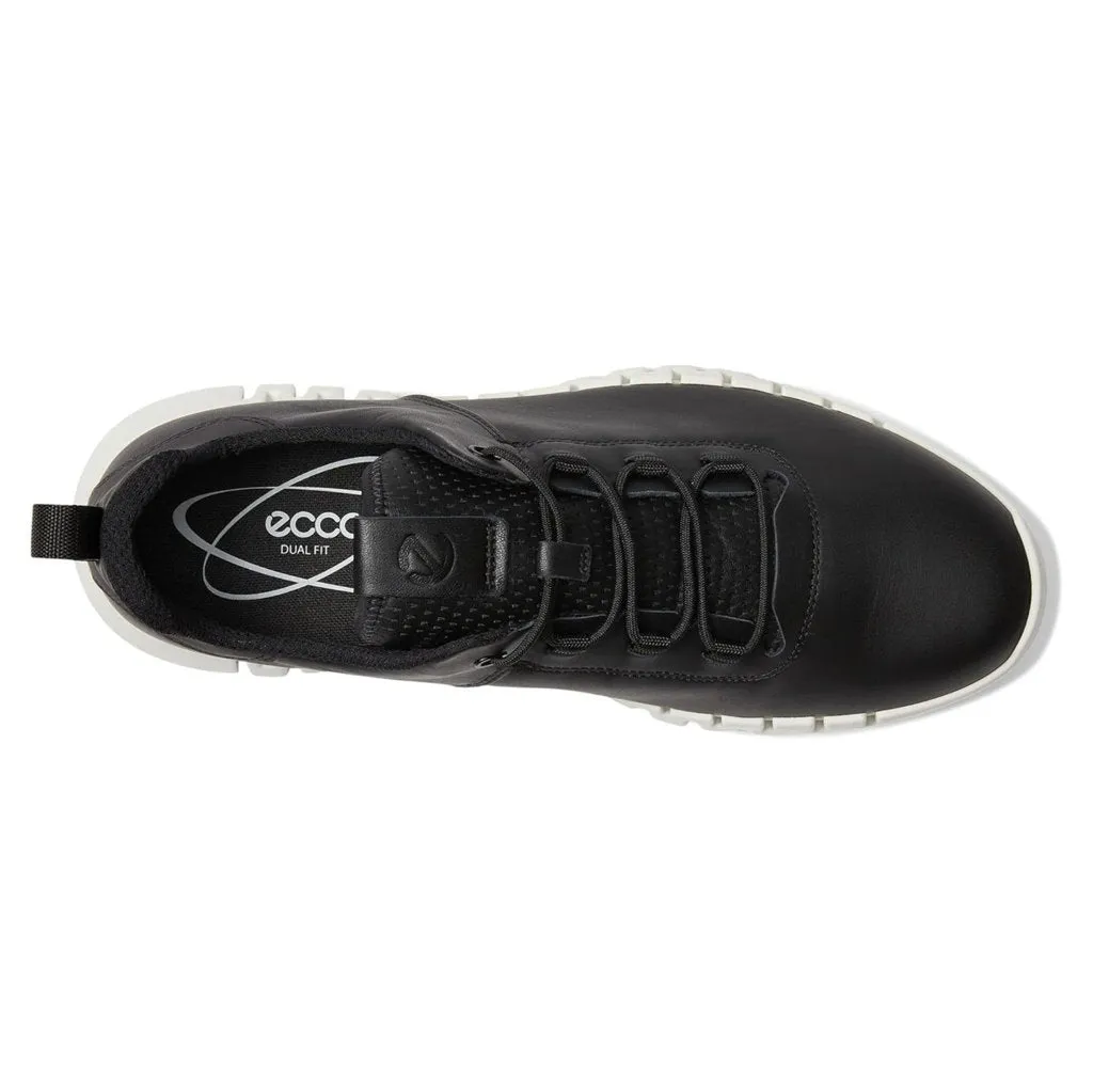 Ecco Gruuv Smooth Leather Men's Low Top Trainers