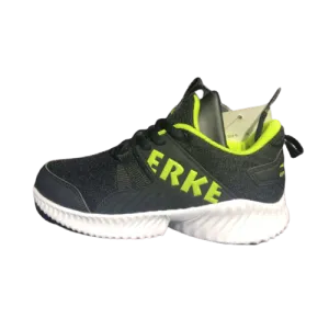 Erke Jogging Shoes Kids-Boys Running Black/Lime Green 63120120008-004