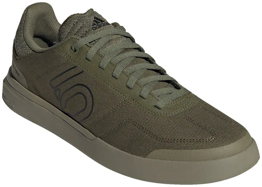 Five Ten Five Ten Sleuth DLX Canvas Flat Shoe - Men's, Focus Olive/Core Black/Pulse Lime