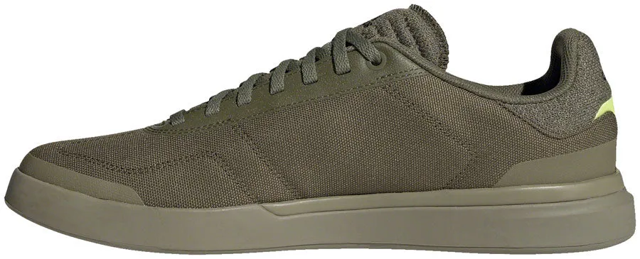 Five Ten Five Ten Sleuth DLX Canvas Flat Shoe - Men's, Focus Olive/Core Black/Pulse Lime