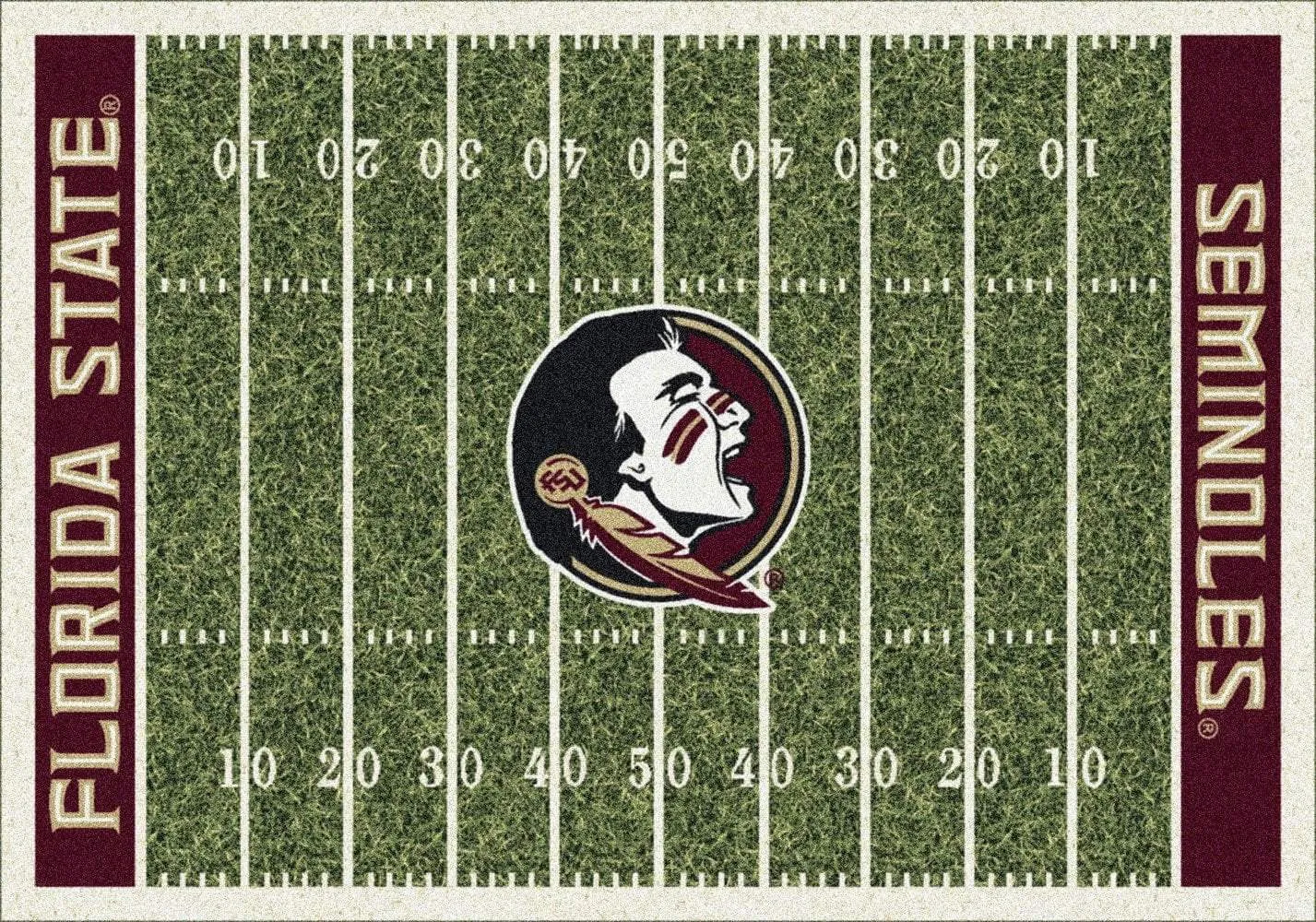 Florida State Seminoles Milliken Football Home Field Novelty Area Rug