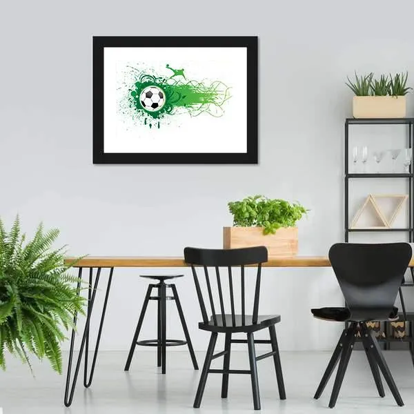 Football Banner Canvas Wall Art