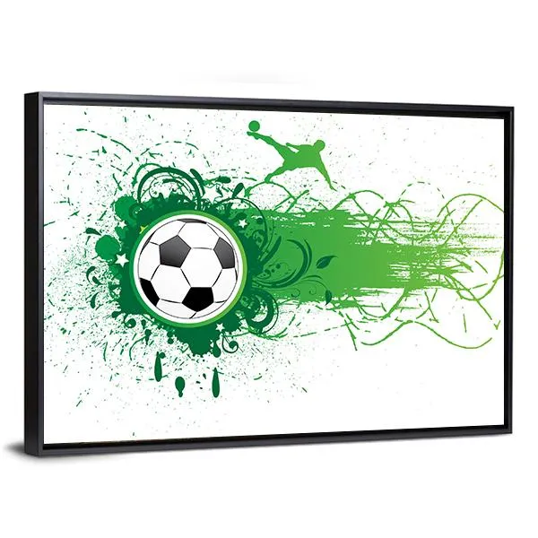 Football Banner Canvas Wall Art