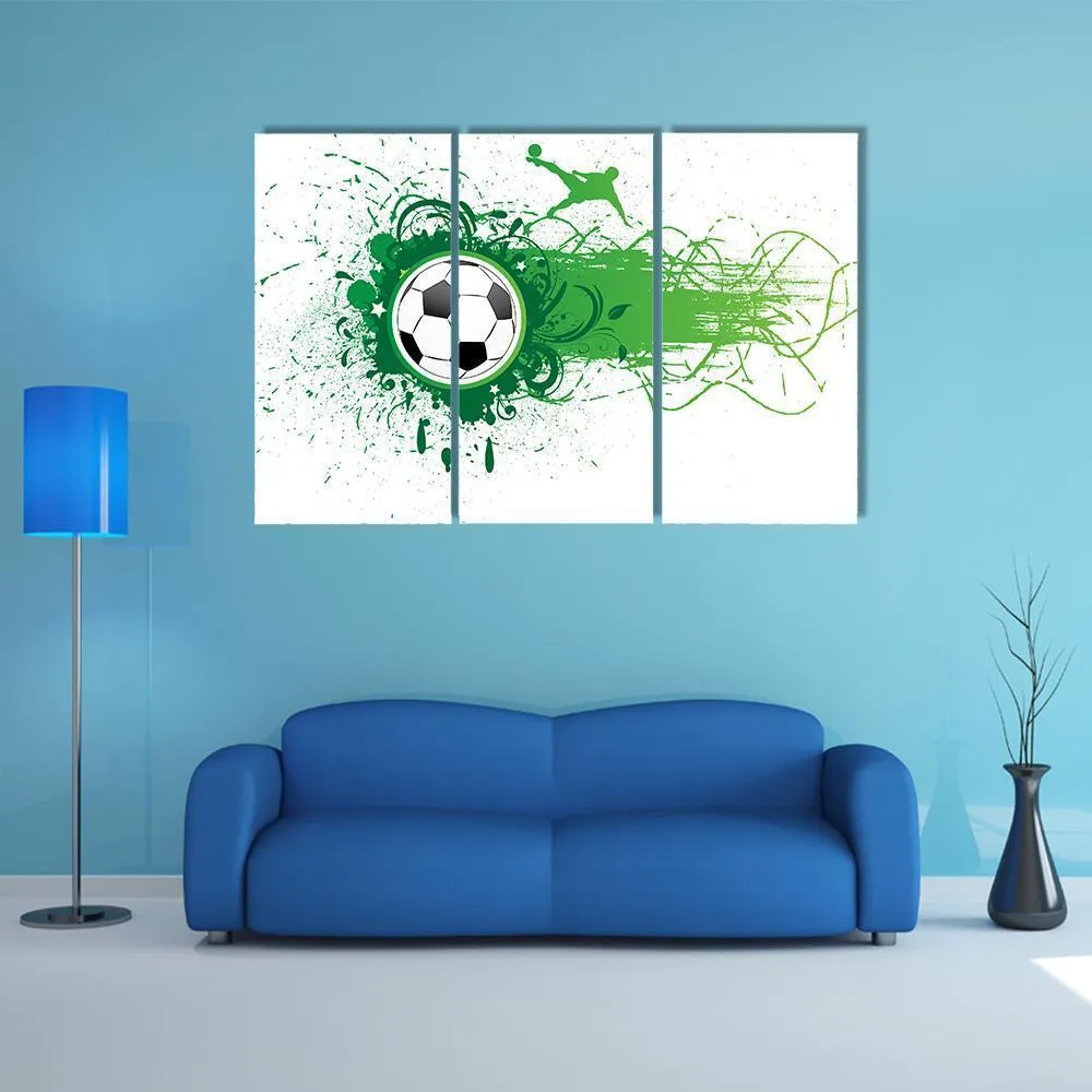 Football Banner Canvas Wall Art