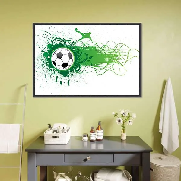 Football Banner Canvas Wall Art