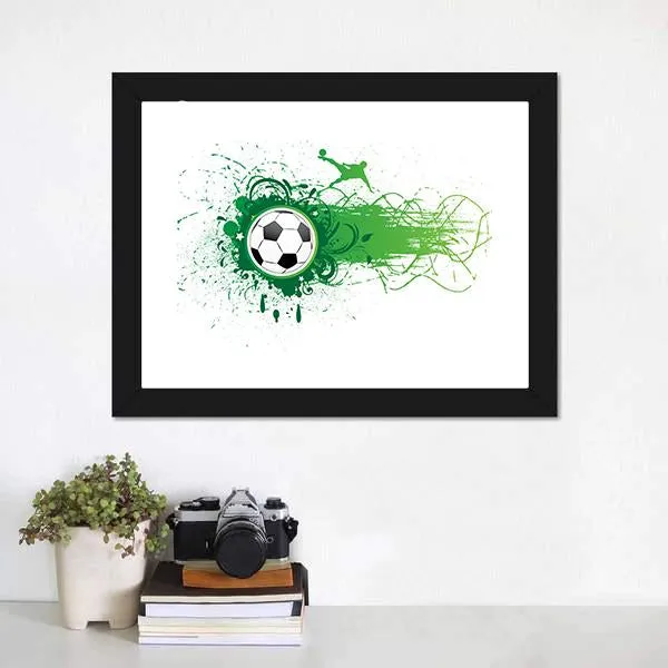 Football Banner Canvas Wall Art