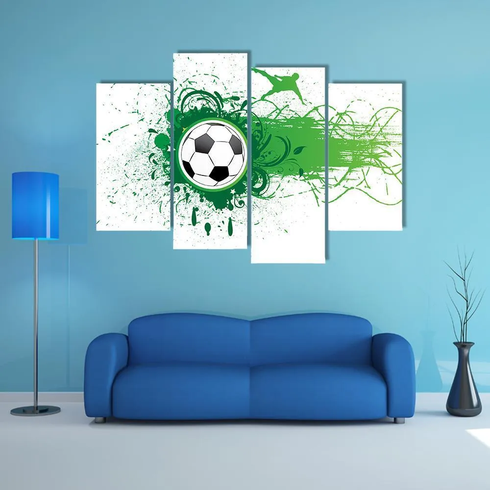 Football Banner Canvas Wall Art