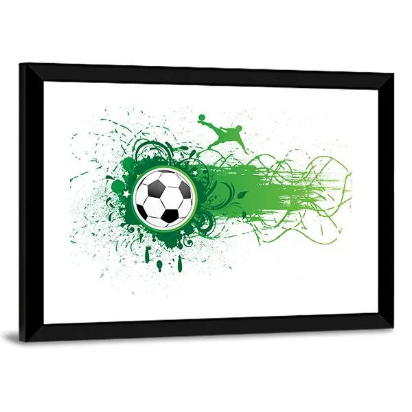 Football Banner Canvas Wall Art