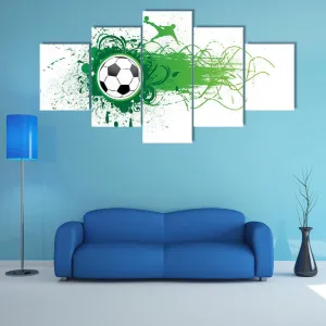 Football Banner Canvas Wall Art