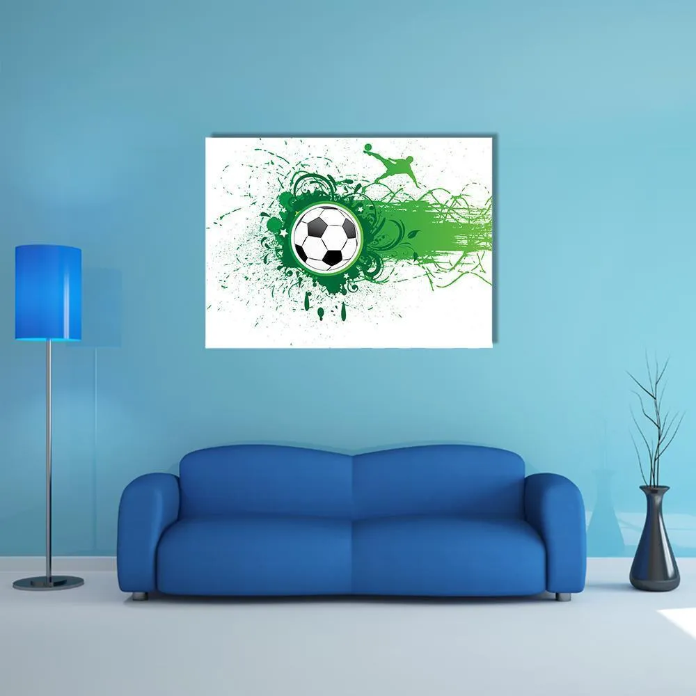 Football Banner Canvas Wall Art