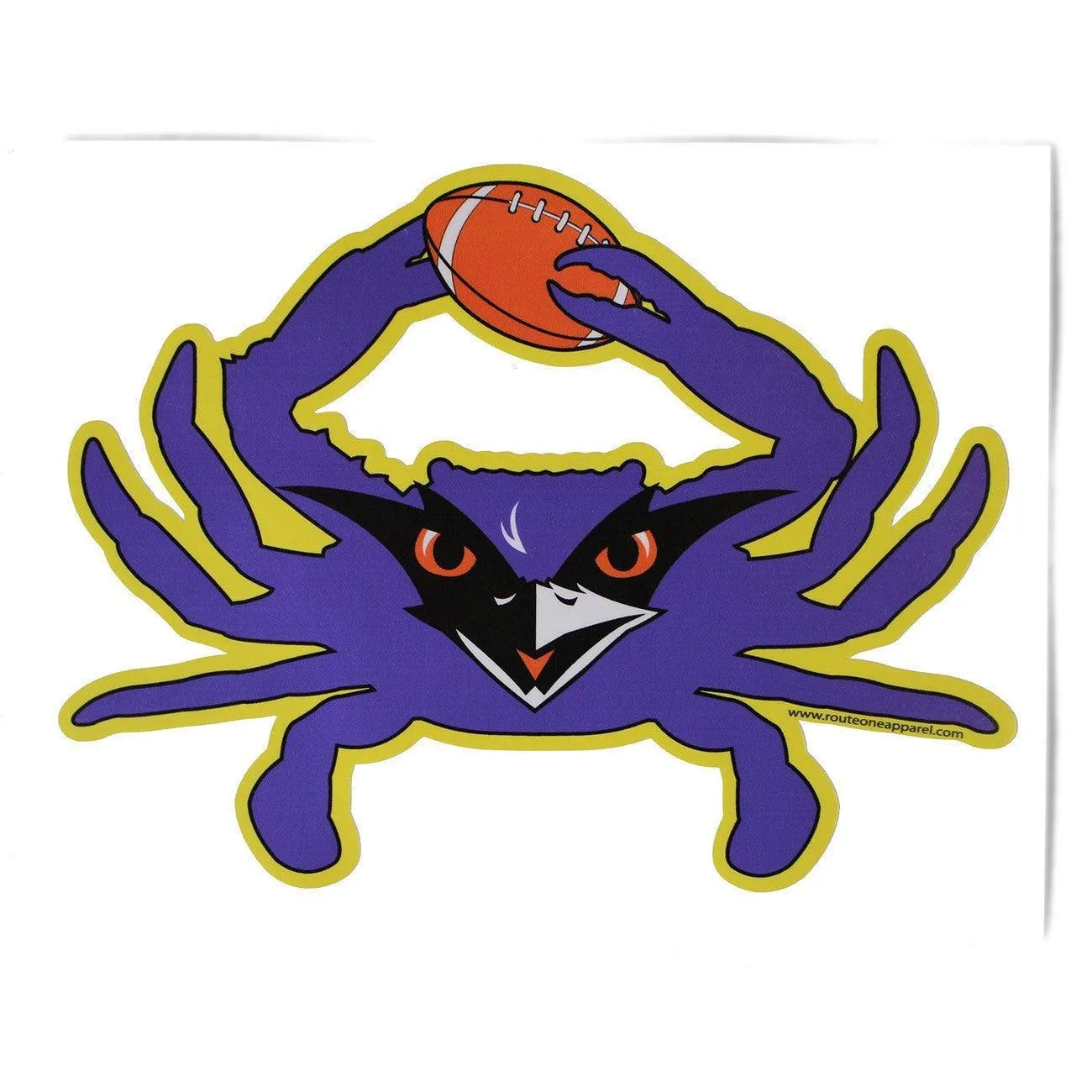 Football Crab (Purple) / Sticker