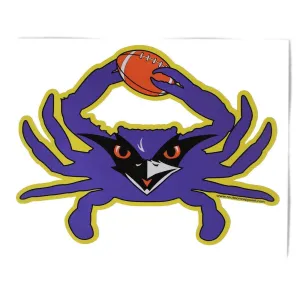 Football Crab (Purple) / Sticker