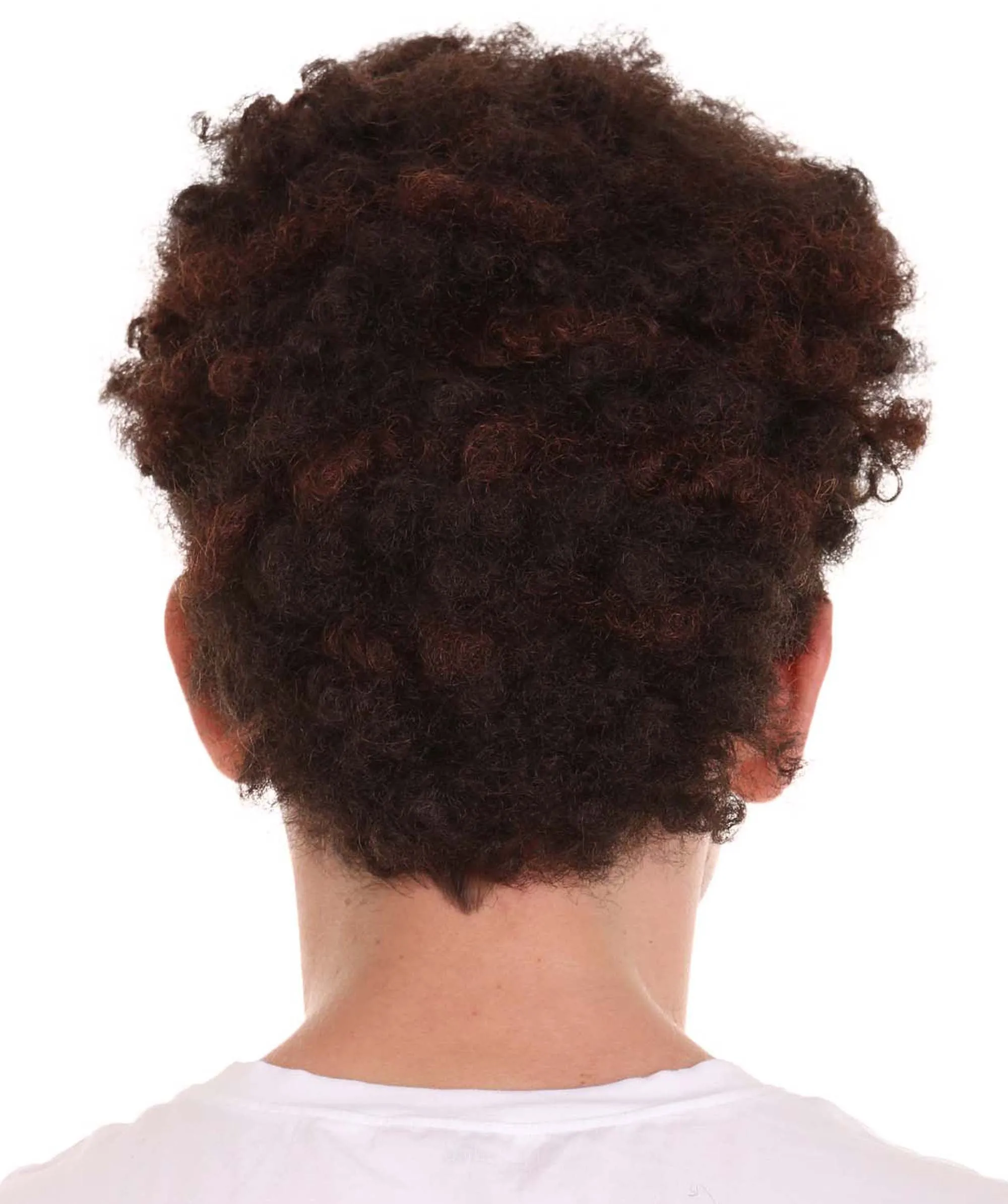 Football | Men's Football Curly Brown Wig