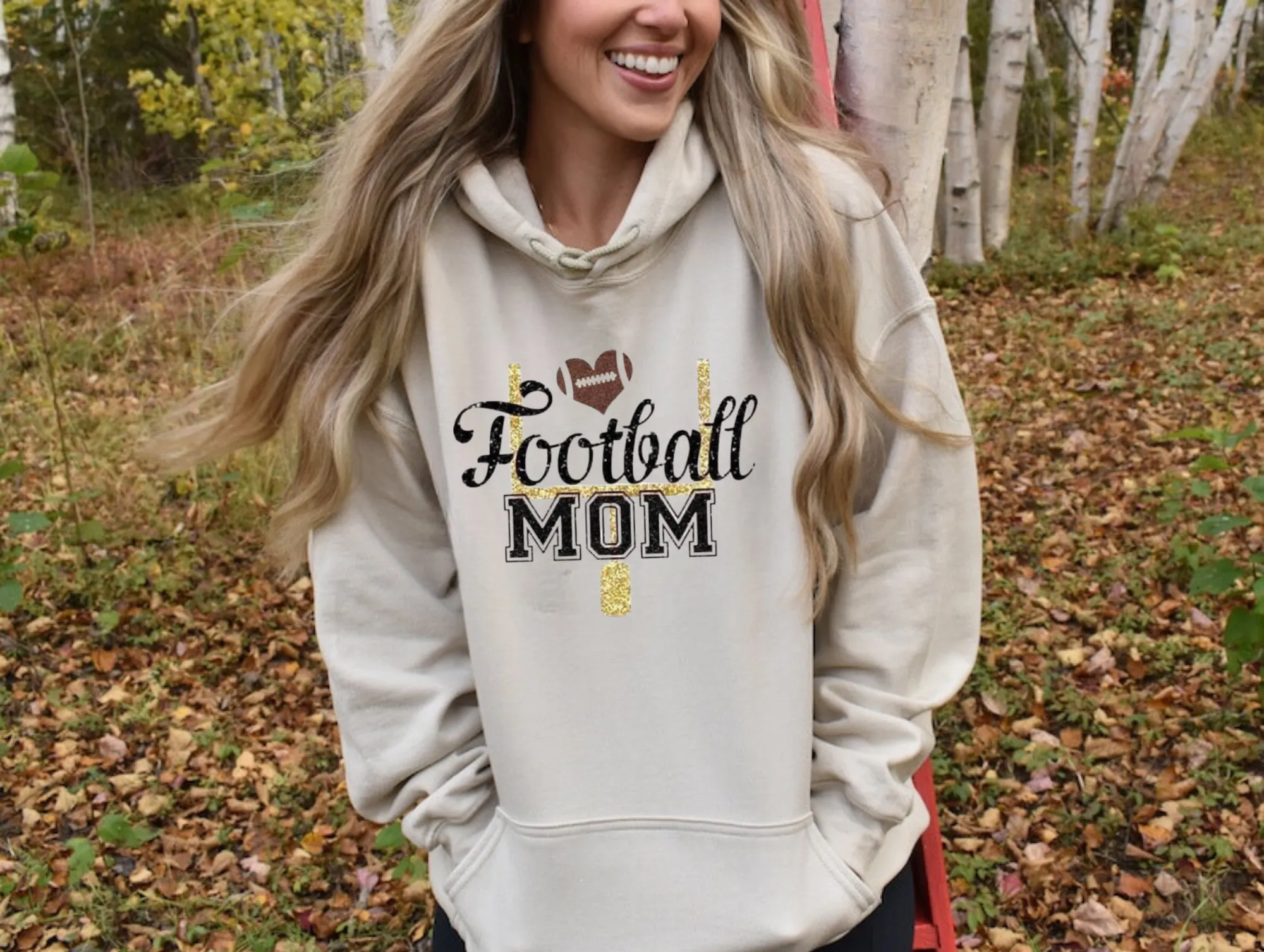 Football Mom Hoodie Sweatshirt