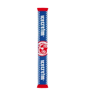 FOOTBALL SCARF - BLUE/PINK