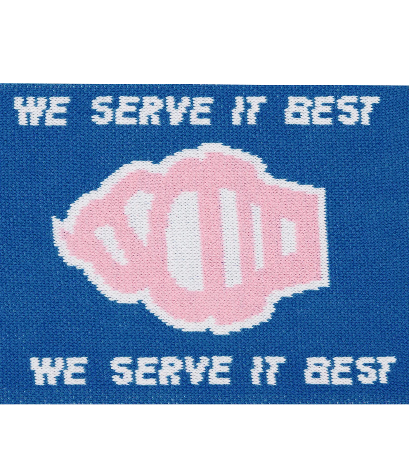 FOOTBALL SCARF - BLUE/PINK