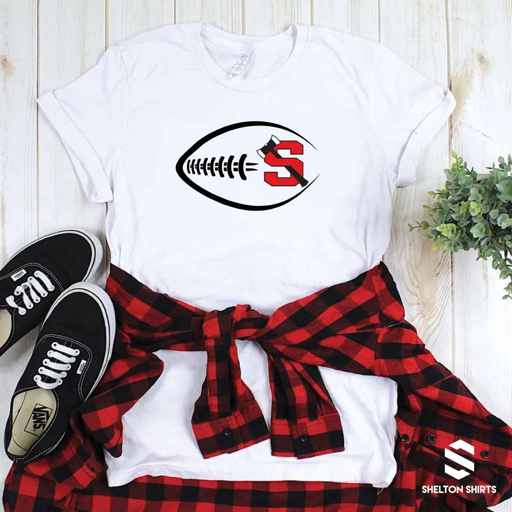 Football with School Logo Shirt