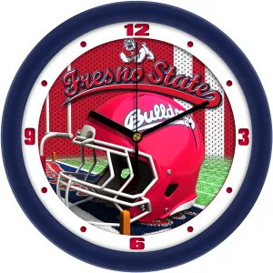 Fresno State Wall Clock - Football Helmet