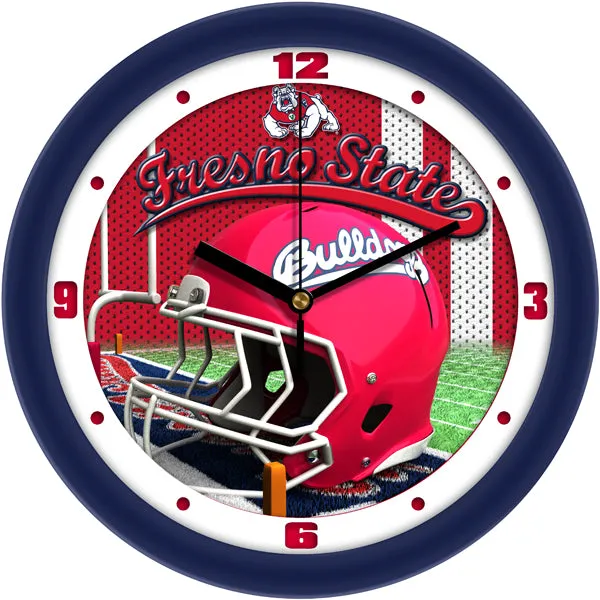 Fresno State Wall Clock - Football Helmet