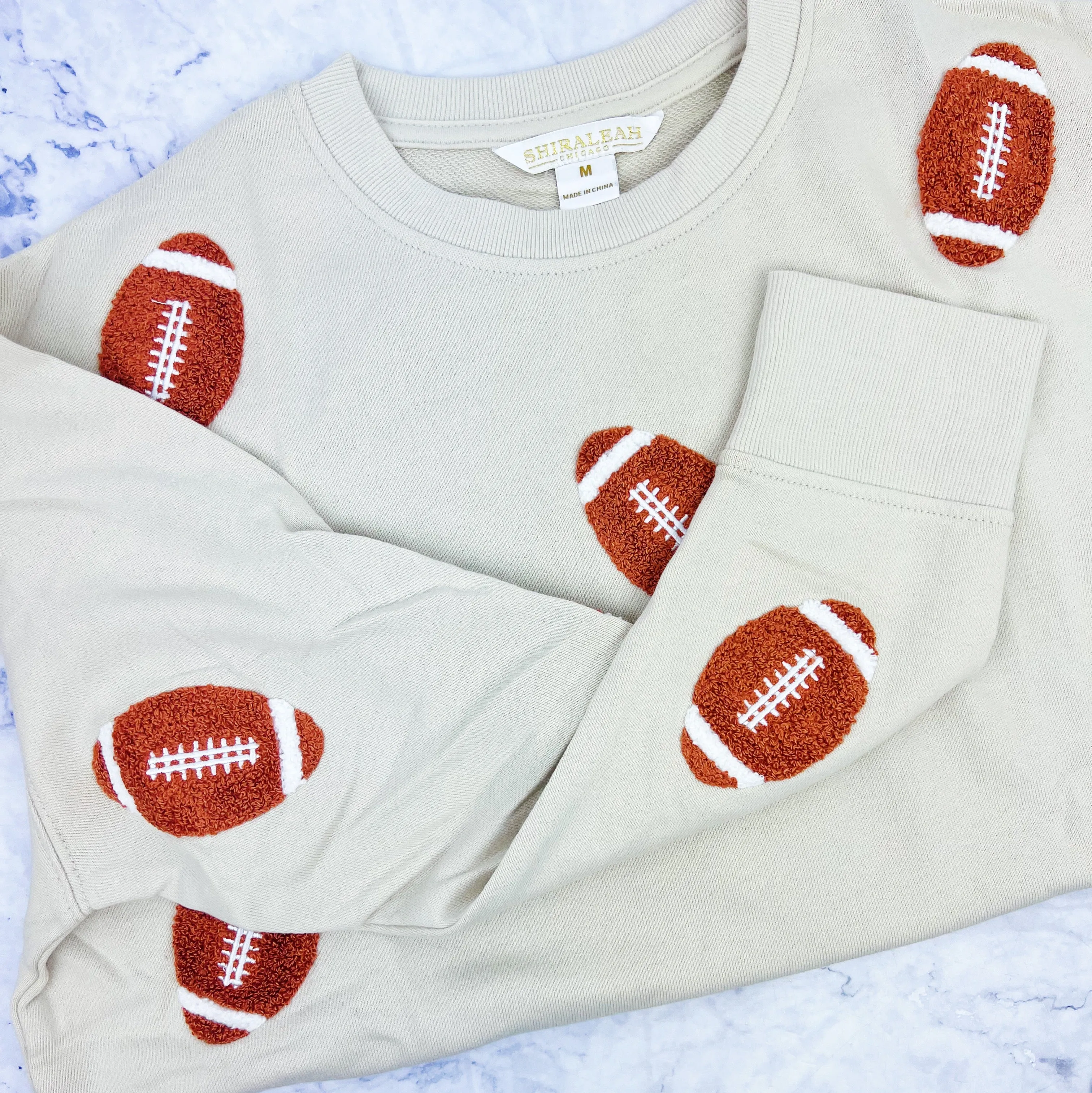 Fuzzy Football Sweatshirt