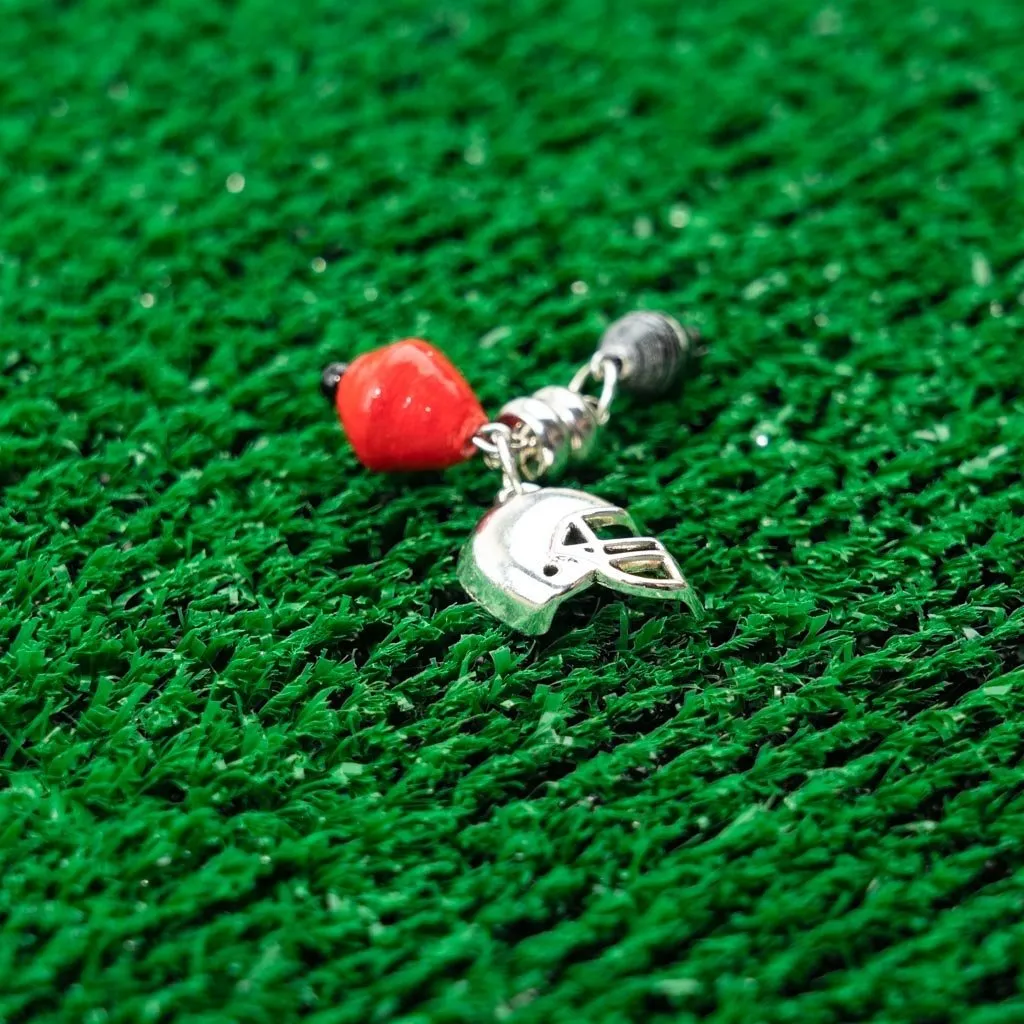 Game Day Wine Charms -  Red & Black