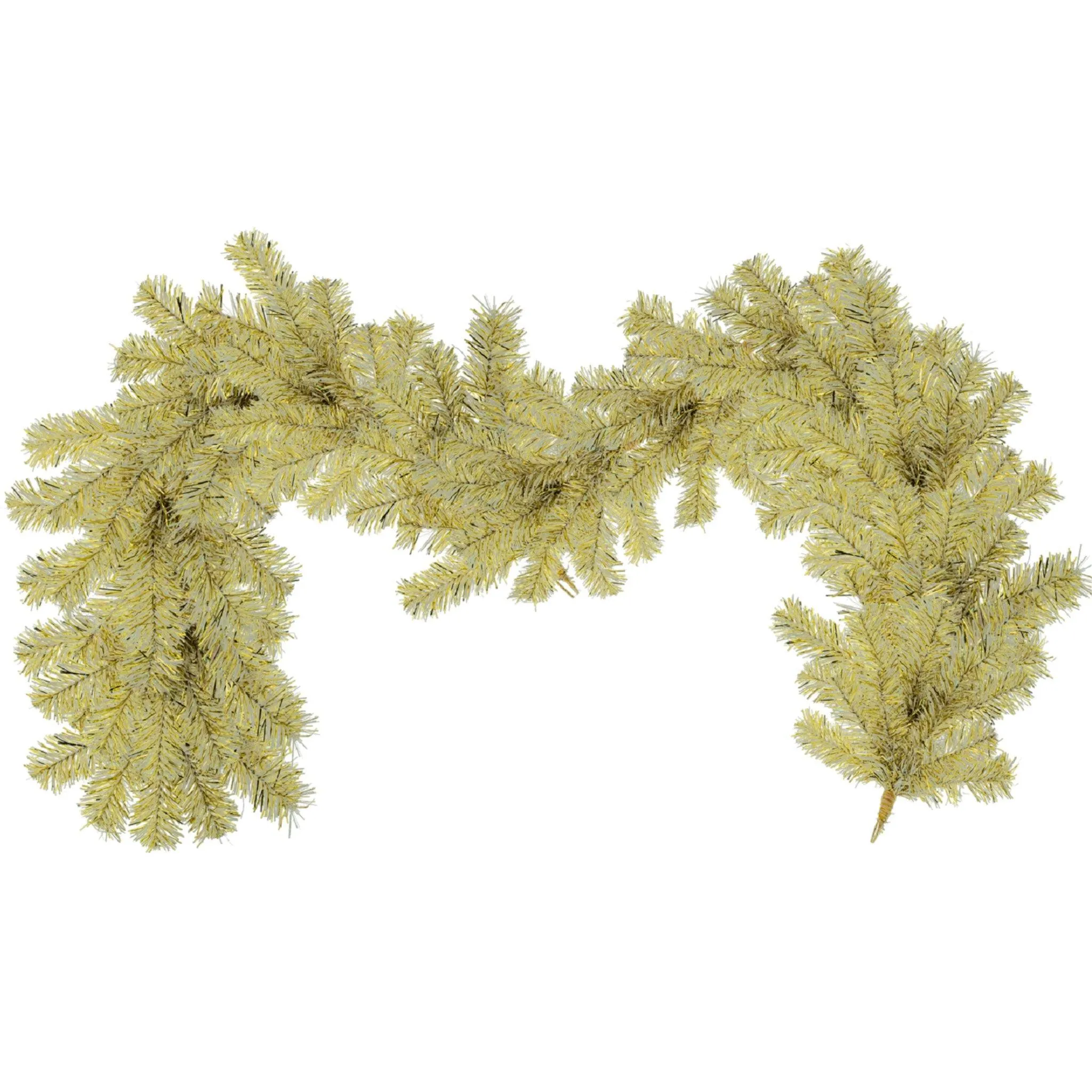 Gold & Silver Tinsel Christmas Garland