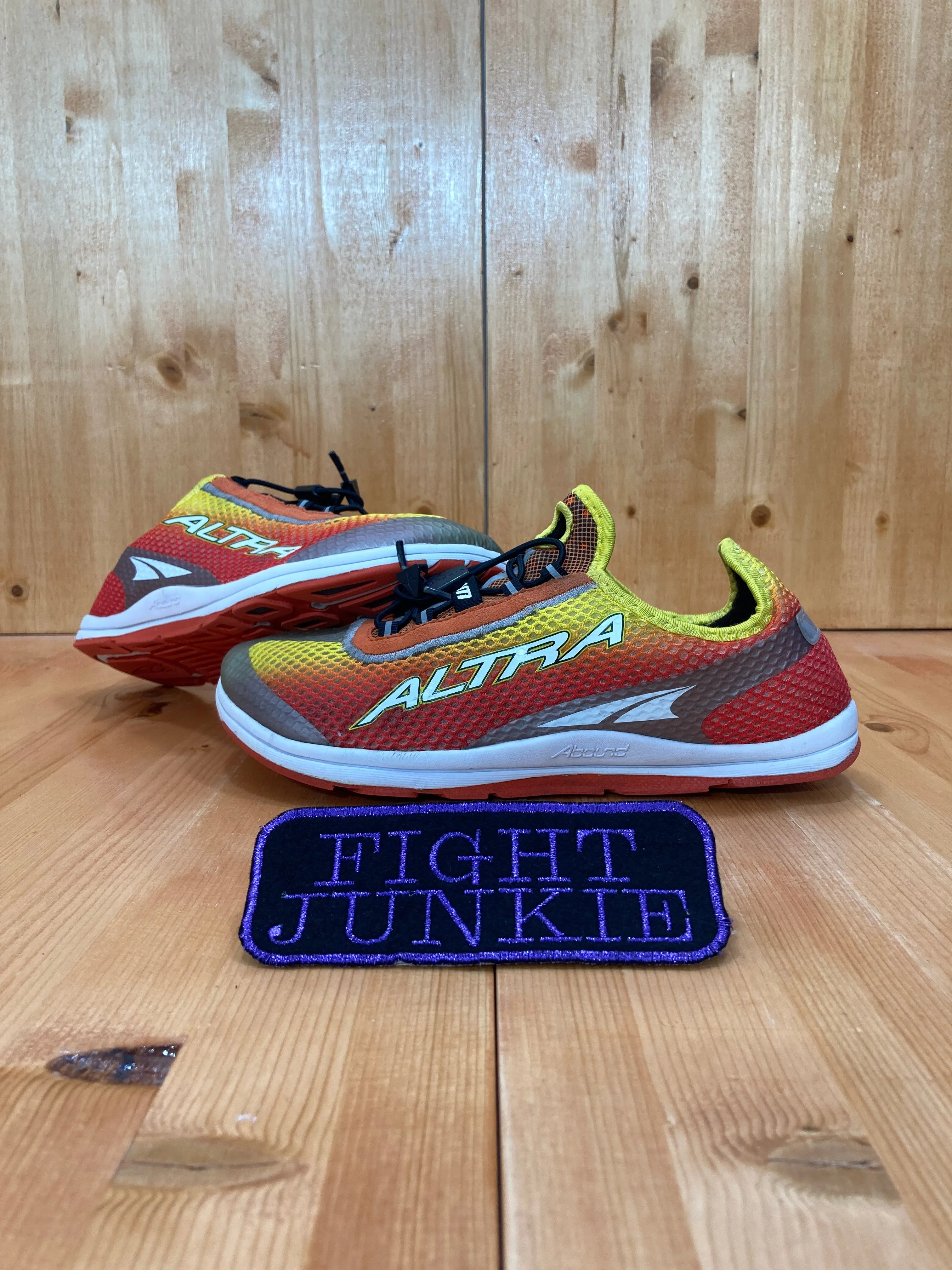 HTF 2013 ALTRA 3 SUM ZERO DROP Men Size 9 Contour Running Shoes Sneakers Orange & Yellow A1224-1